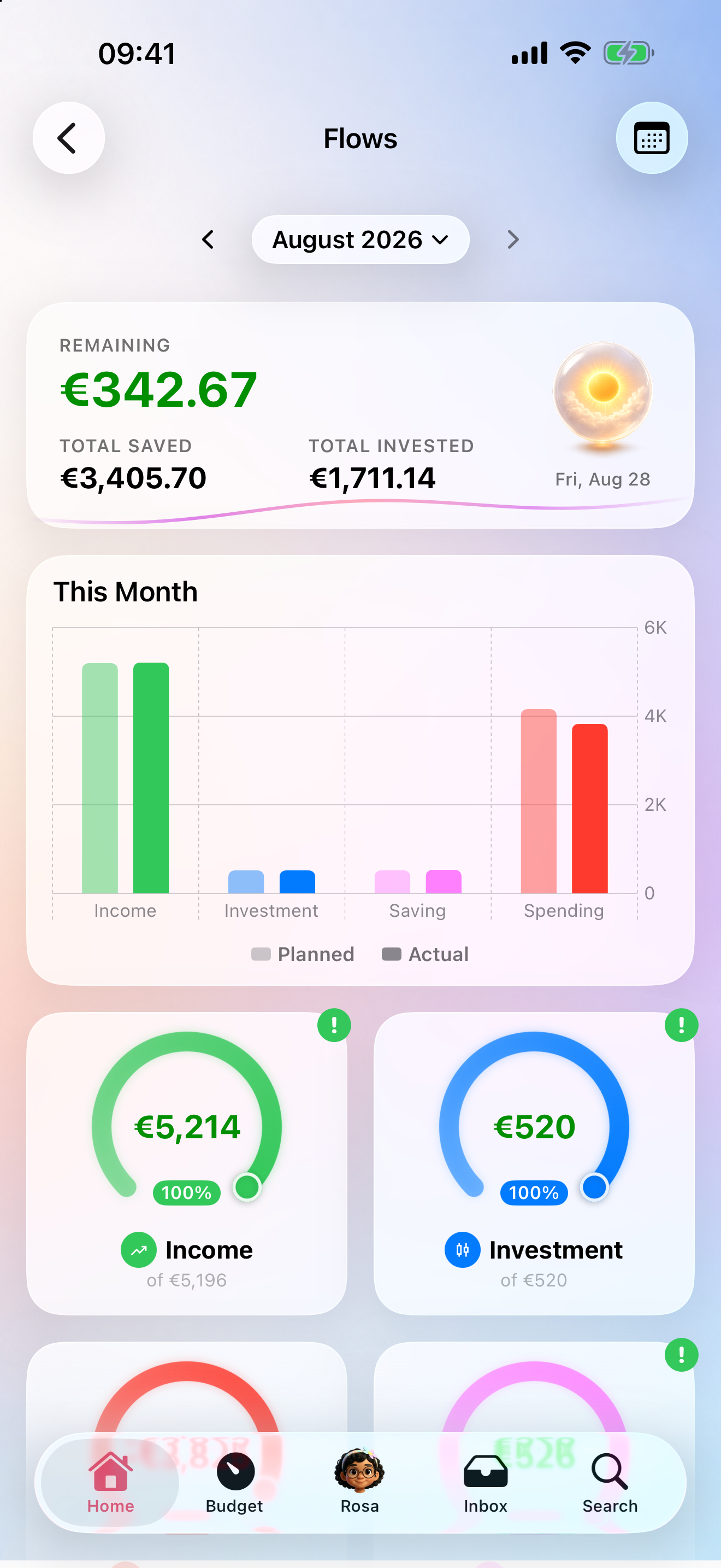 Budget flows overview