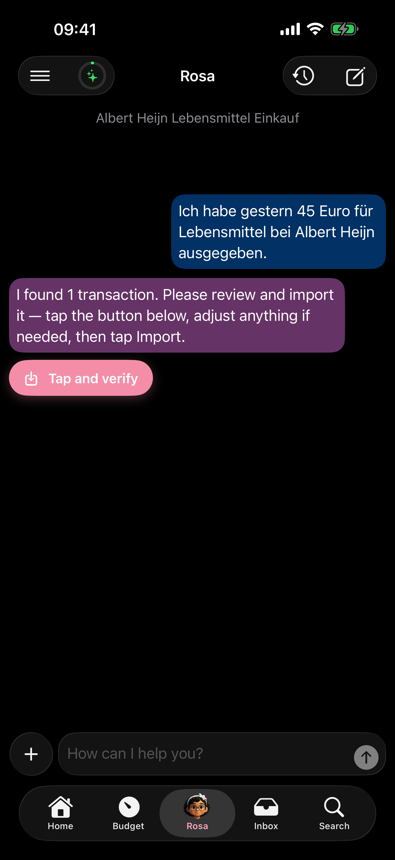 German text input