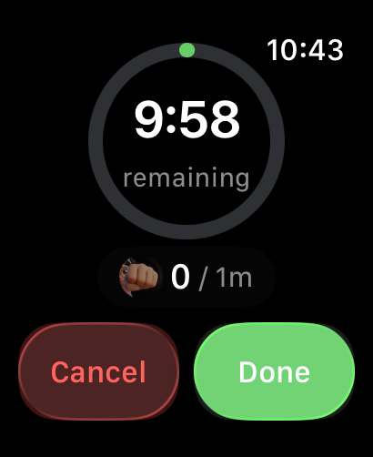 Watch shower in progress