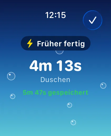 Früher fertig