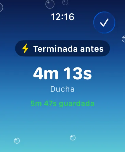 Terminada antes