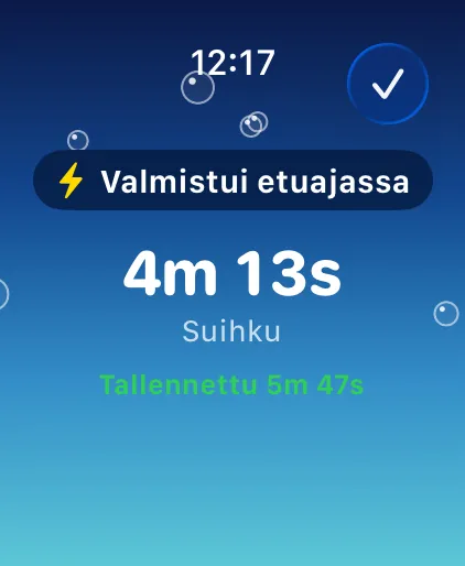 Valmistui etuajassa