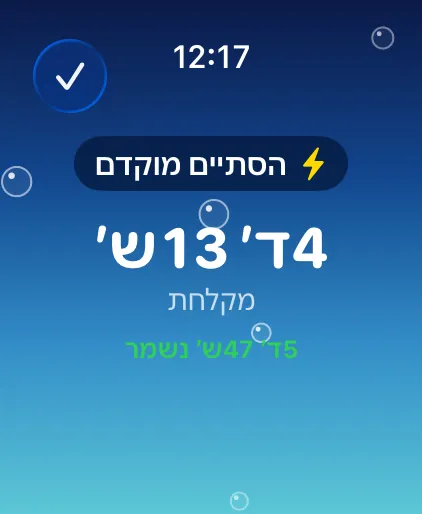 הסתיים מוקדם
