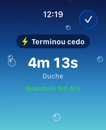 Terminou cedo