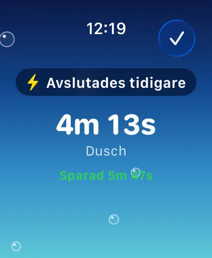 Avslutades tidigare