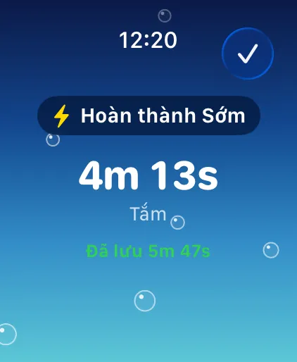 Hoàn thành Sớm