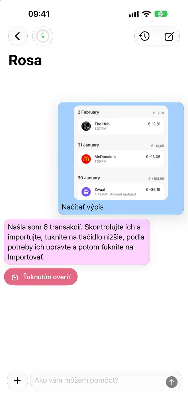 Načítať výpis